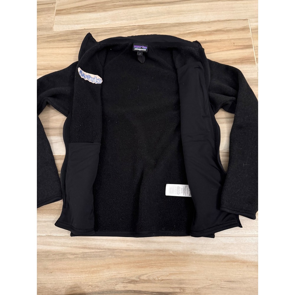 Patagonia Better Sweater Full Zip Fleece Jacket Mens Small Black Chewy Logo - Picture 8 of 9